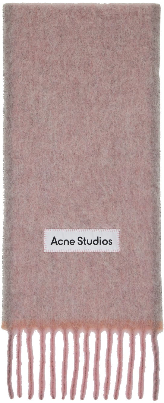 Oblečenie Acne Studios Pink Fringe Scarf Vínová | CA0290-