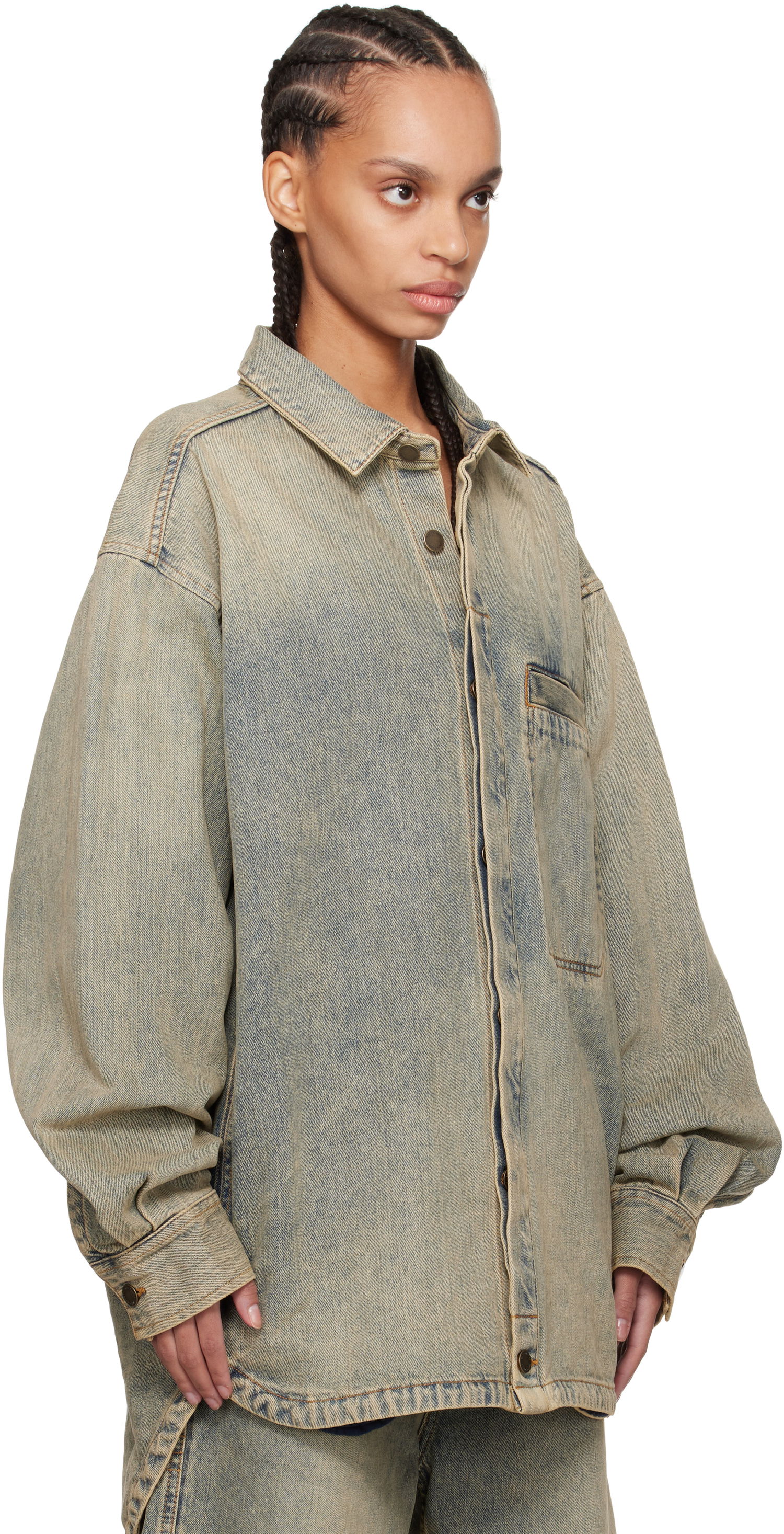 Košeľa Entire Studios Denim Shirt Modrá | ES2564SW, 1