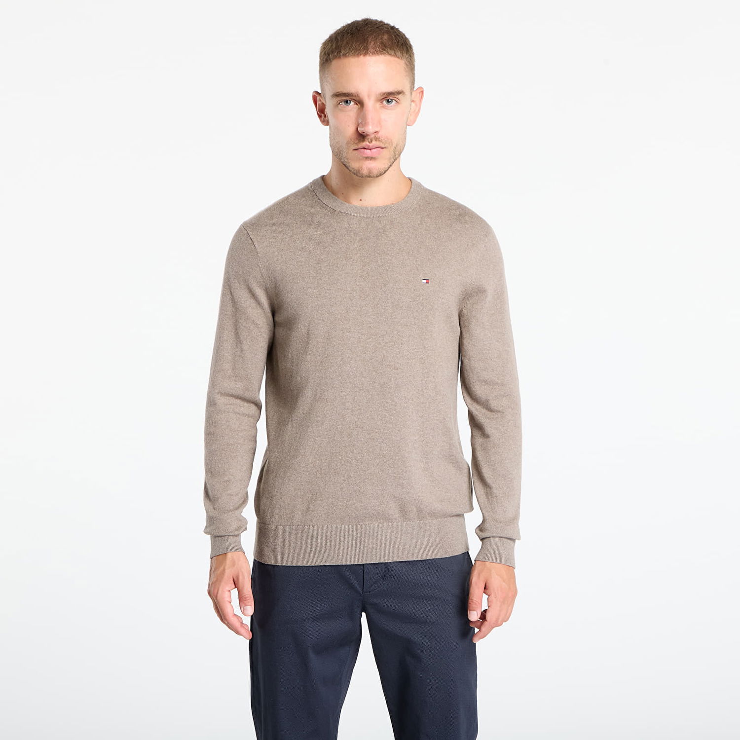 Sveter Tommy Hilfiger Tommy Hilfiger Pima Cotton Cashmere Crew Neck Sweater Béžová | MW0MW28046 HI3, 0