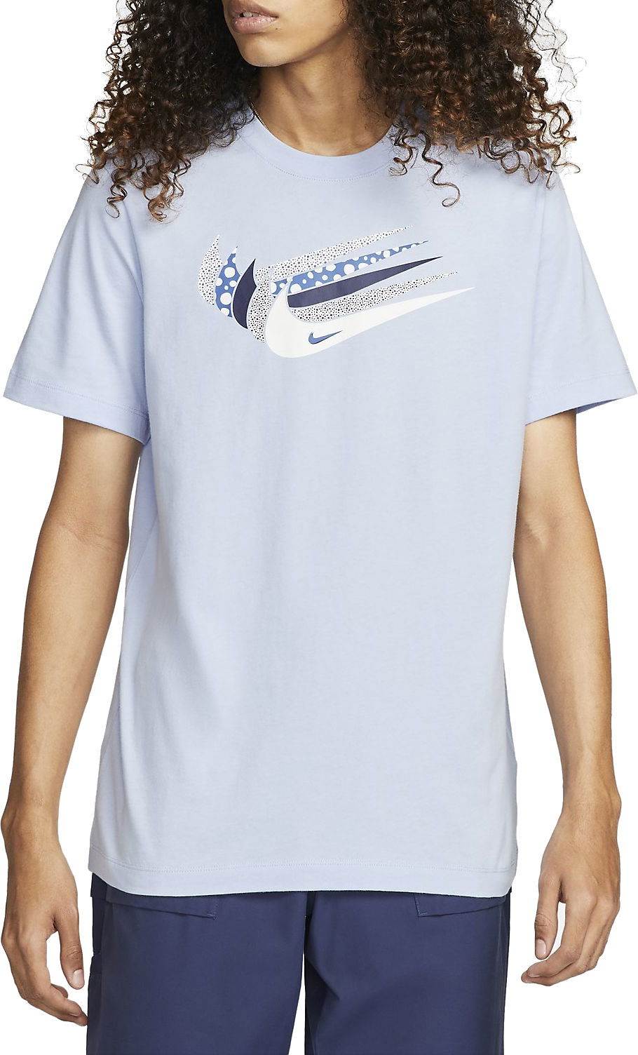 Tričko Nike Sportswear Swoosh Print T-Shirt Modrá | dn5243-548, 0