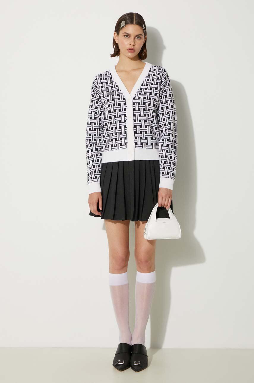Sveter KENZO Weave Cardigan Biela | FE62CA4723CA.02, 0