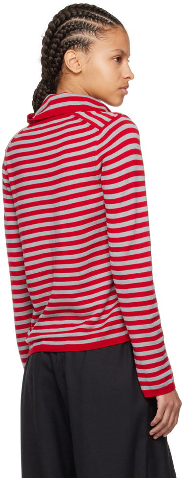 Sveter Comme des Garçons Comme des Garçons Girl Striped Sweater Červená | NM-N002-051, 2