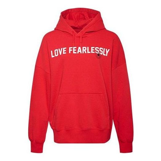 Mikina Converse Love The Progress 2.0 Oversized Hoodie Červená | 10020734-A02