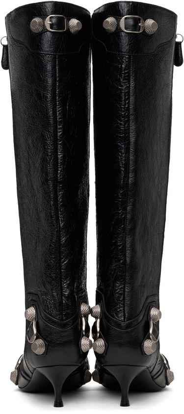 Tenisky a topánky Balenciaga Cagole Wide Leather Boots With Buckle Čierna | 802090 WAD4E, 1