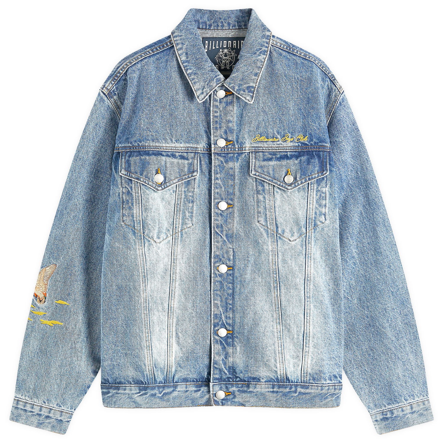 Bunda BILLIONAIRE BOYS CLUB Duck Embroidered Denim Jacket Modrá | B24410-BLU, 0