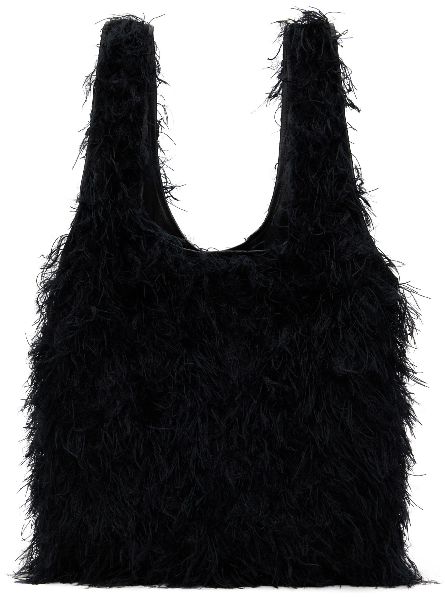 Tote bag Dries Van Noten Fluffy Tote Čierna | 242-011528-982, 0