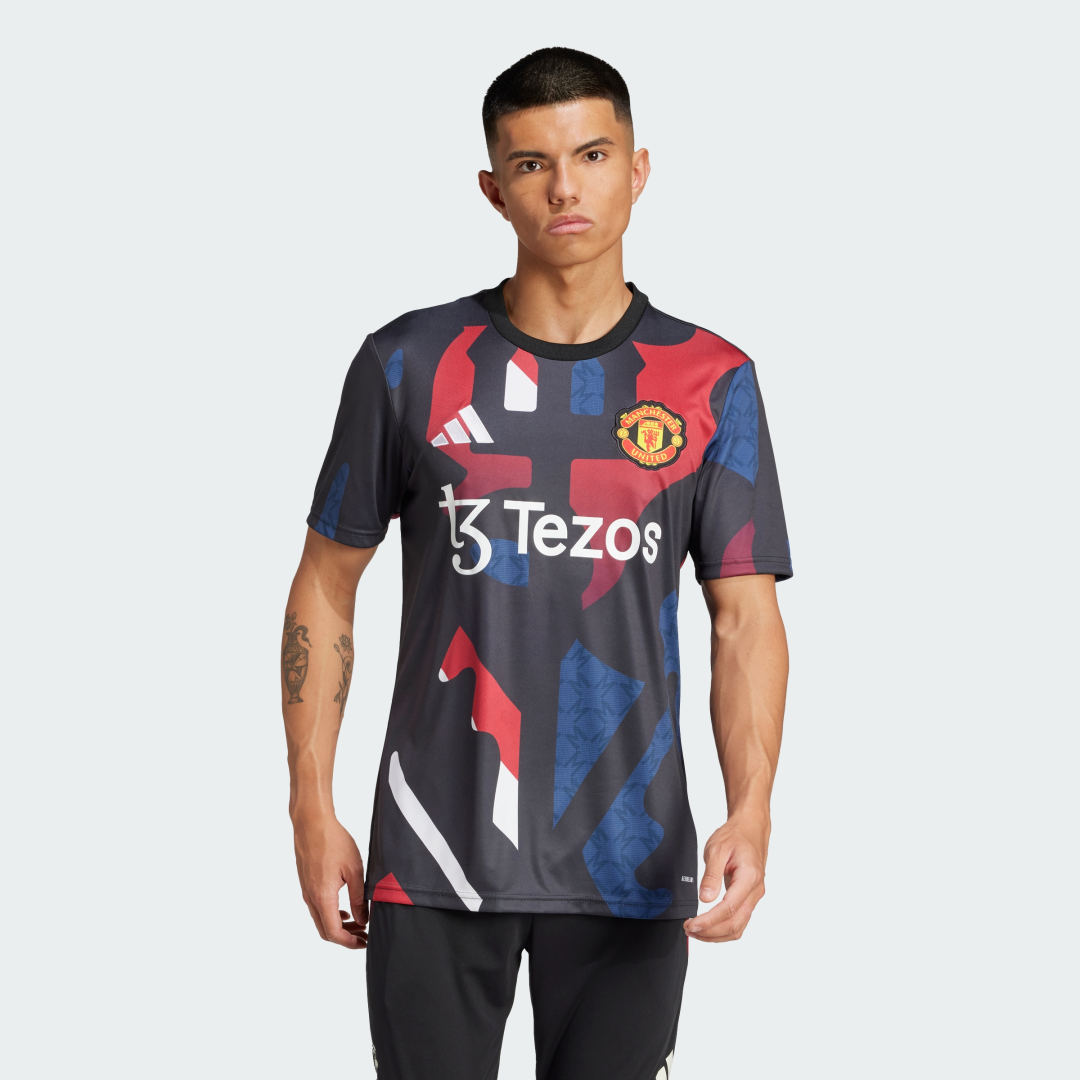 Dres adidas Performance Manchester United Graphic Pre-Match Jersey Čierna | JD7147, 0