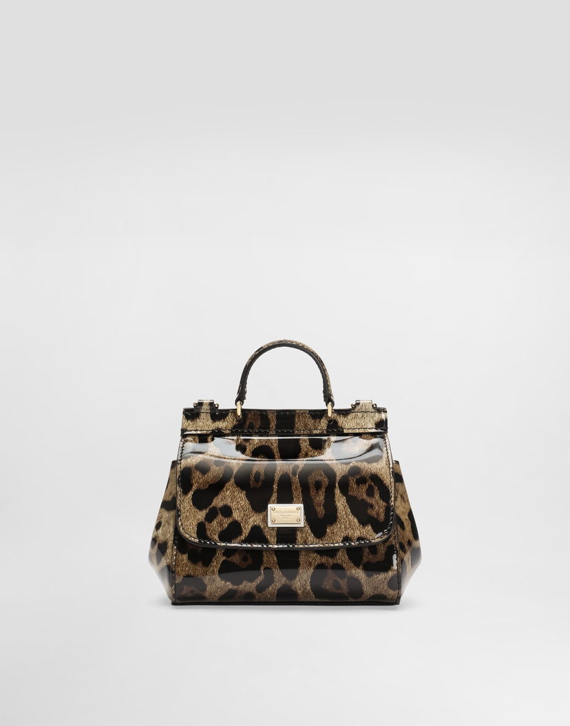 Kabelka Dolce & Gabbana Dolce & Gabbana Mini Sicily Polished Calfskin Animal Print Bag Rôznofarebný | EB0003AM568HA93M