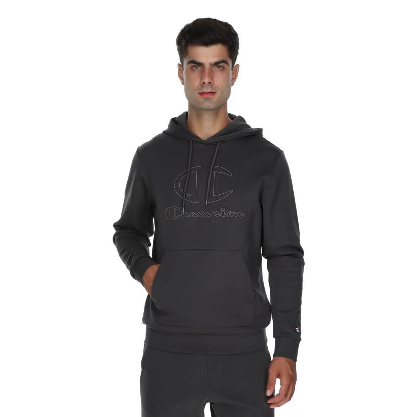 Mikina Champion Pullover Hooded Sweatshirt with Kangaroo Pocket Šedá | 222133-ES504