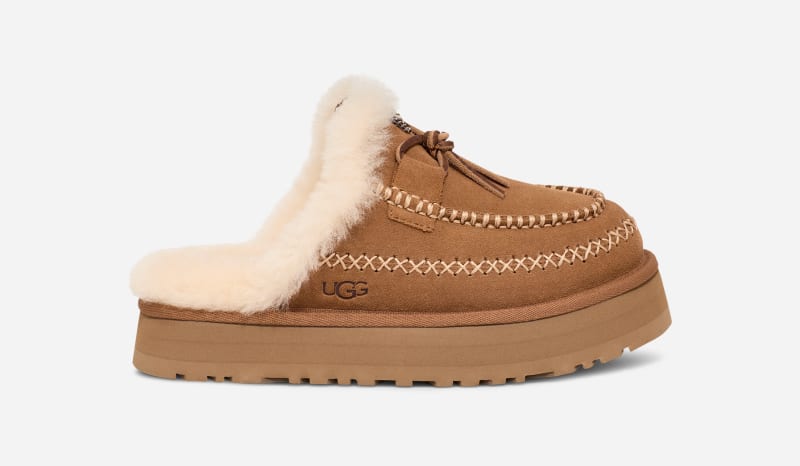 Tenisky a topánky UGG Disquette Alpine Slipper Suede Hnedá | 1158260-CHE, 0