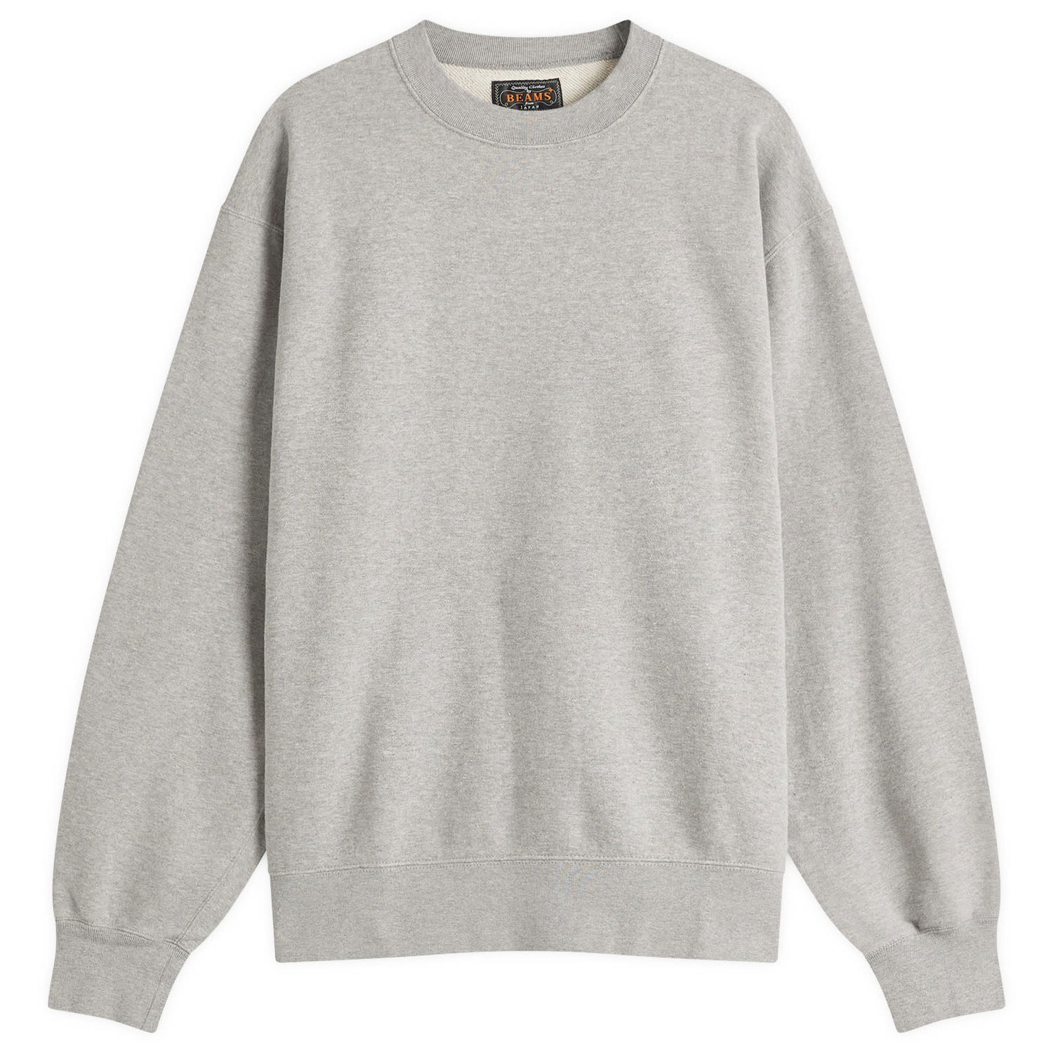 Mikina BEAMS Beams Plus Crew Sweatshirt, Size Large Šedá | 3813-0191-103-15, 0