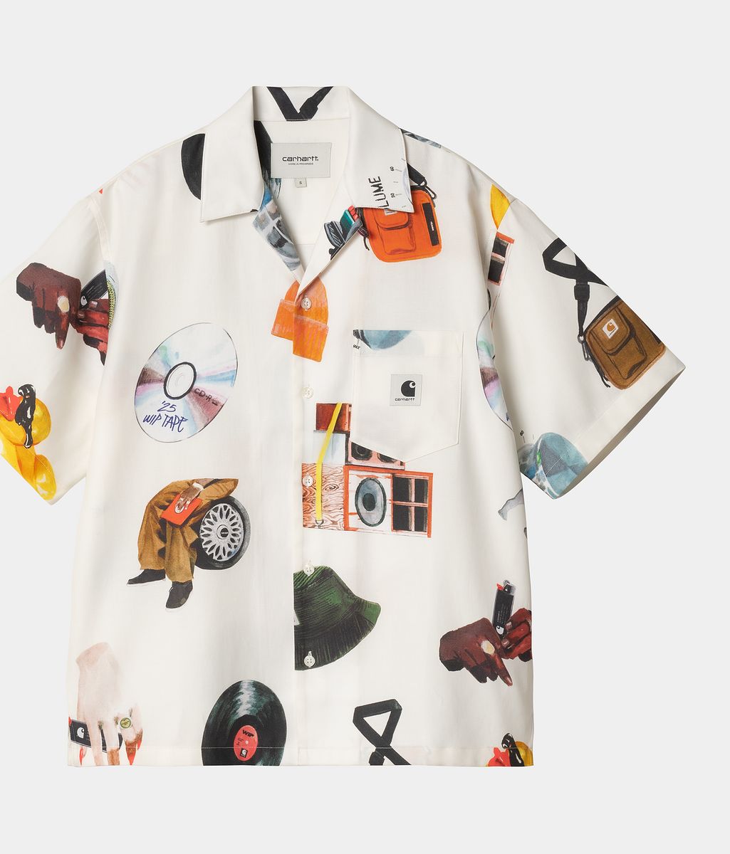 Košeľa Carhartt WIP Women's S/S Jacob Rochester Print Shirt Biela | I034551_2, 0