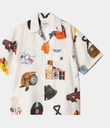 Košeľa Carhartt WIP Women's S/S Jacob Rochester Print Shirt Biela | I034551_2, 0