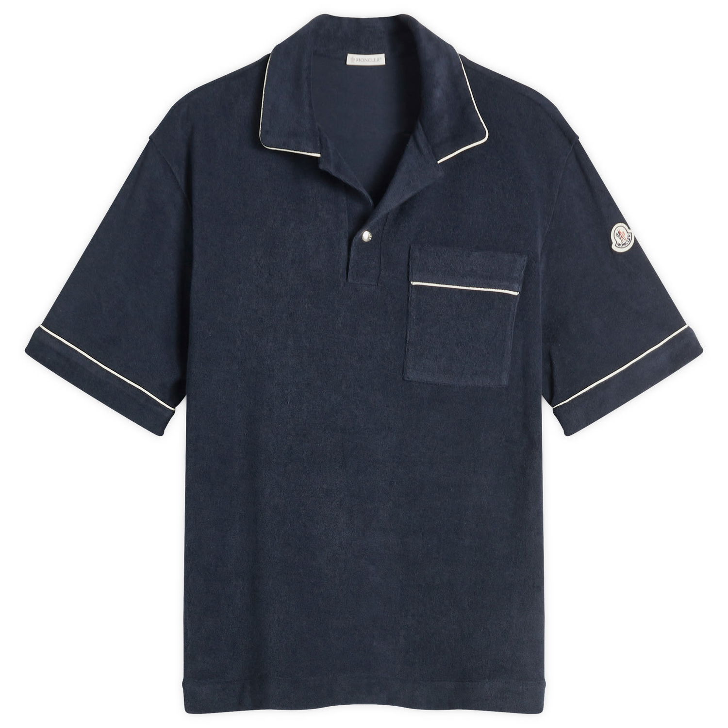 Polo tričko Moncler Men's Cotton Terry Polo Shirt Navy | 8A000-22-89AVN-778, 0