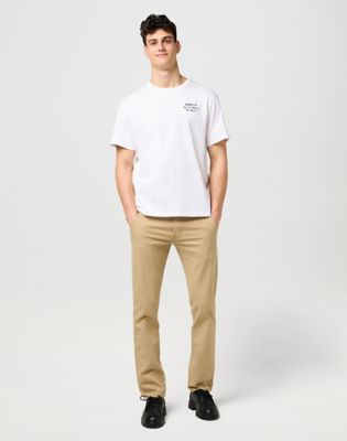 Nohavice Wrangler Wrangler Regular Fit Chino Pants 40x34 Béžová | 112371101:40:34, 1