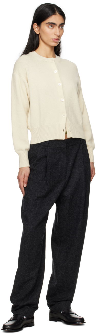Sveter &Daughter &Daughter Ada Crewneck Cardigan Biela | HKN03905, 3