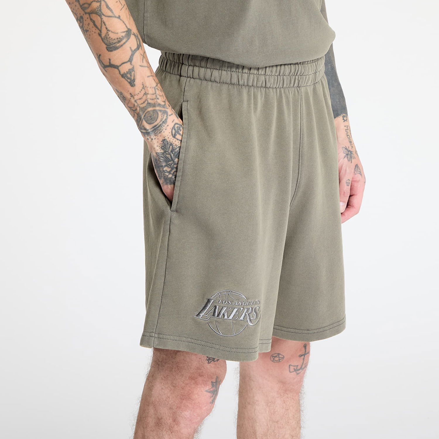 Šortky New Era New Era Los Angeles Lakers Washed Shorts Zelené | 60667878, 1