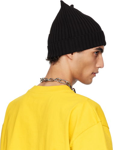 Kulicha Acne Studios Acne Studios Ribbed Square Beanie Čierna | C40396-, 4
