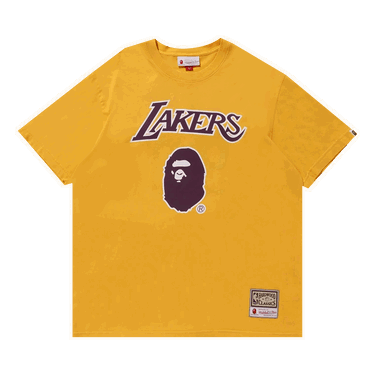 Tričko BAPE Mitchell & Ness x Lakers Tee Žltá | 0039 100000103XMNL YELL, 0
