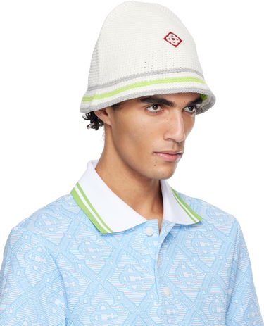 Klobúk Casablanca Casablanca Stripe Crochet Bucket Hat Zelené | A-SP26-HAT-108-01, 1