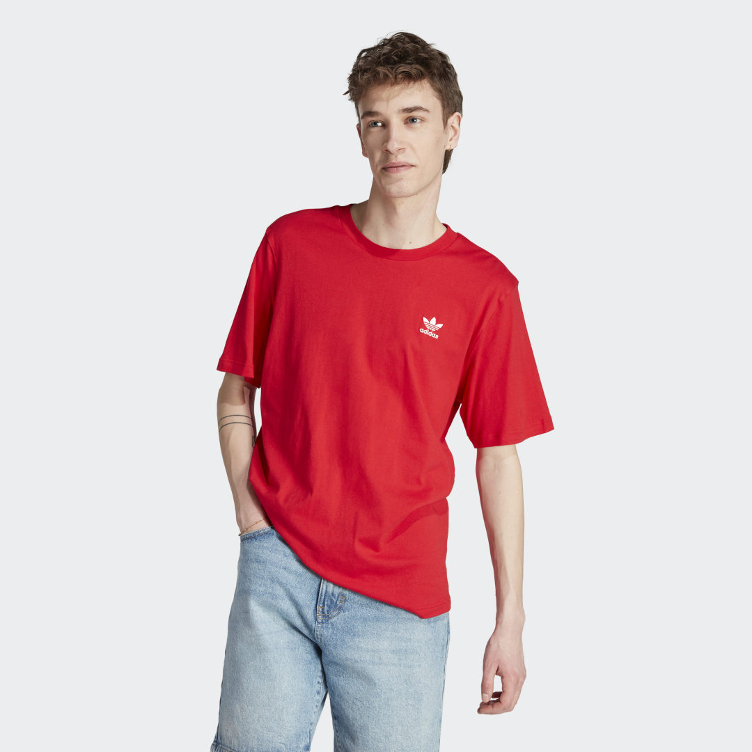 Tričko adidas Originals Trefoil Essentials Tee Červená | IL2508, 0