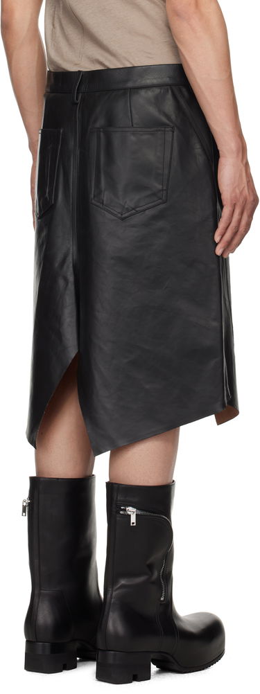 Sukňa Rick Owens Rick Owens Hollywood Leather Skirt Čierna | RU01E5345 LTP, 2