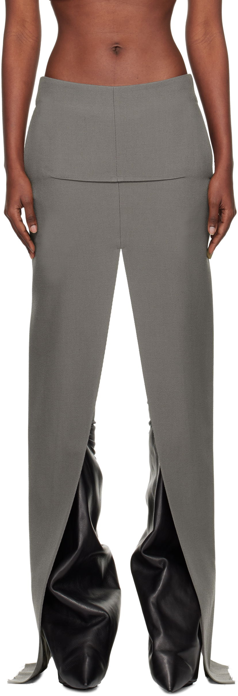Sukňa Rick Owens Concordians Sliced Maxi Skirt Šedá | RO02E4387 WD