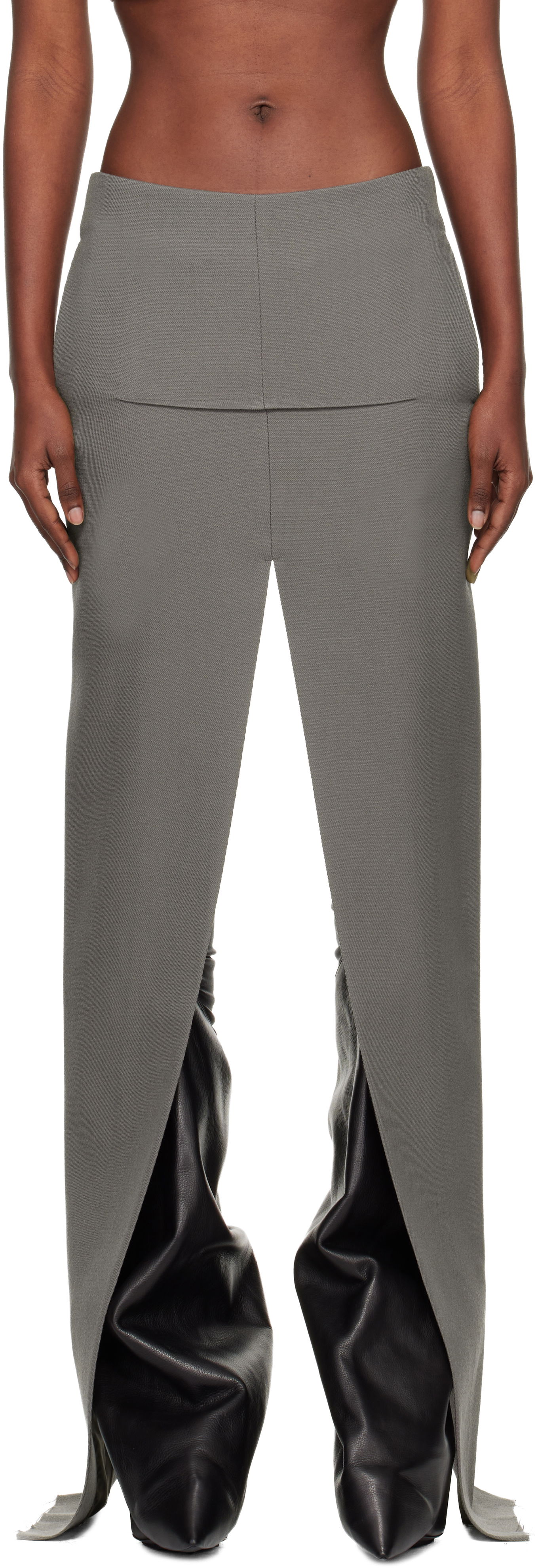 Sukňa Rick Owens Concordians Sliced Maxi Skirt Šedá | RO02E4387 WD, 0