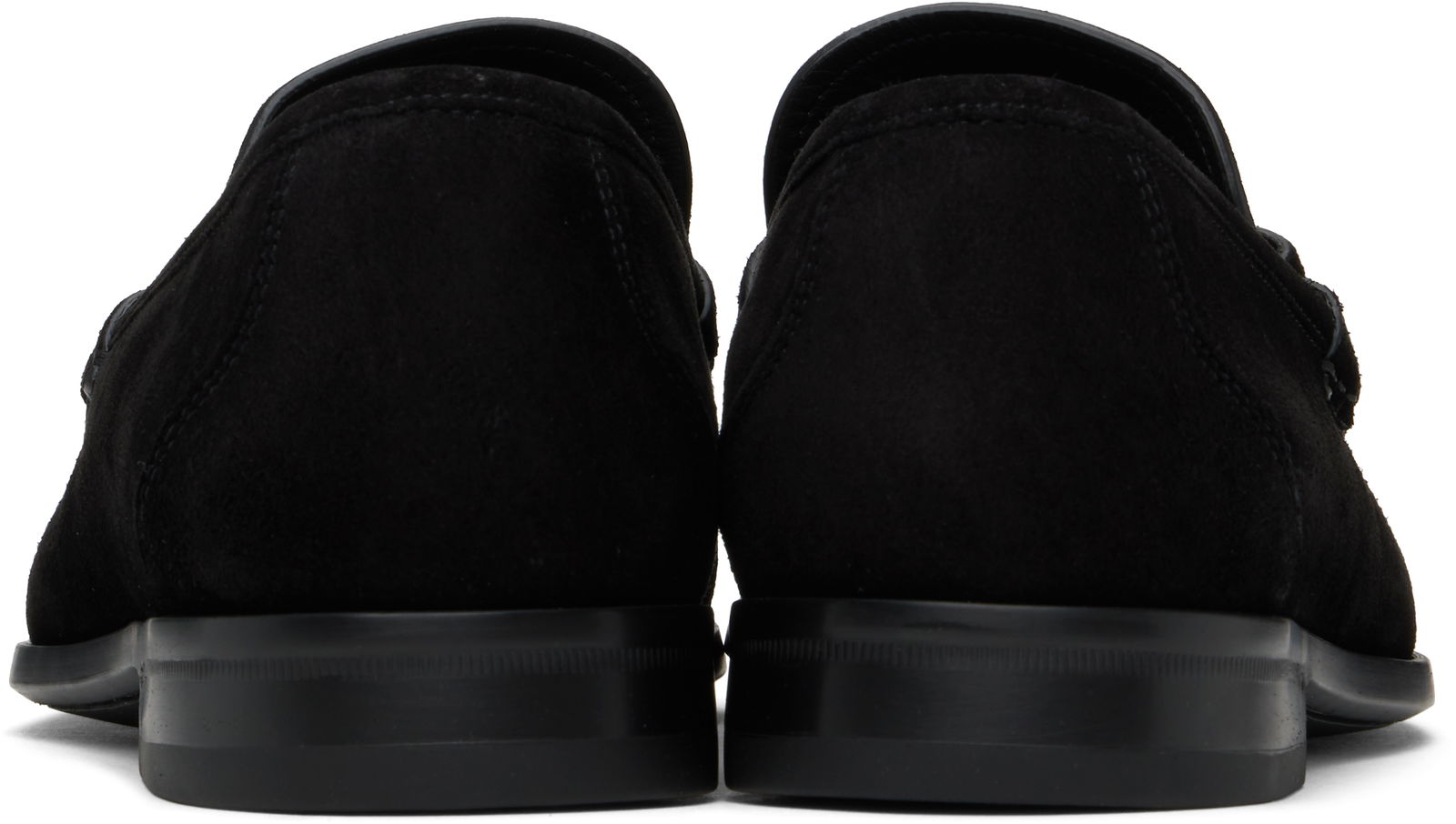 Salvatore Ferragamo Gancini Ornament Suede Loafers