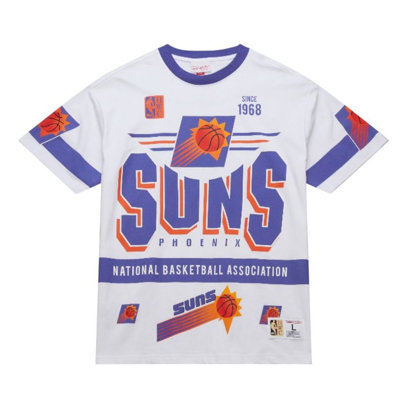 Tričko Mitchell & Ness Mitchell & Ness NBA Phoenix Suns Origins Premium Vintage T-Shirt Biela | FC9265-PSUWHIT
