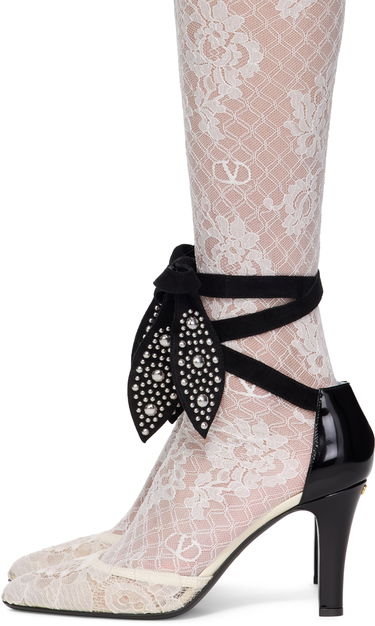 Tenisky a topánky Valentino Valentino Garavani Foliefoliage Lace Heels Biela | 6W0S0LT5HTZ, 2
