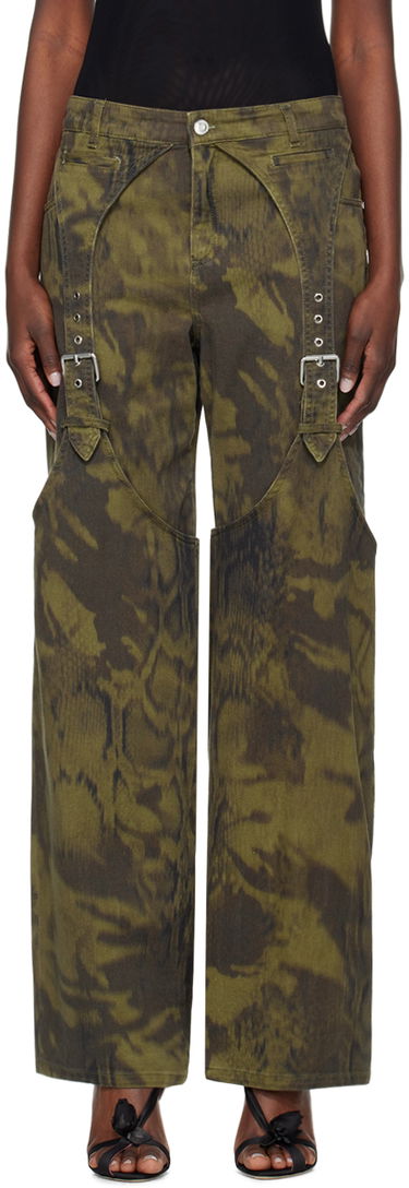 Cargo nohavice Blumarine Pattern Denim Trousers Zelené | P422J133A, 0