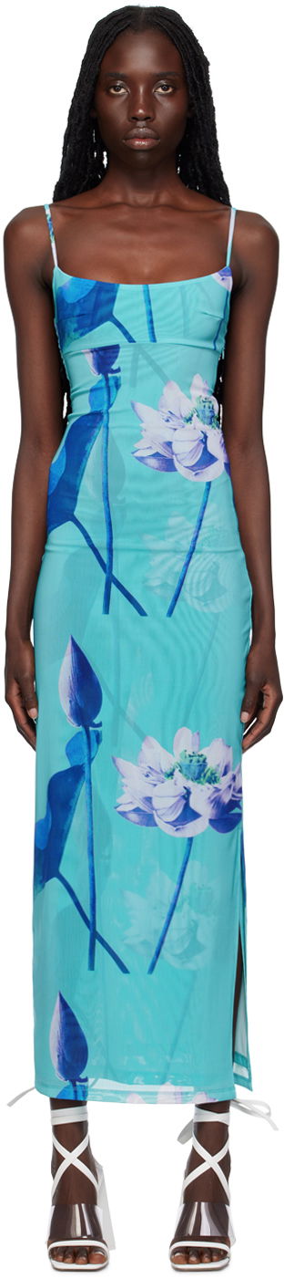 Šaty Miaou Miaou Thais Maxi Dress Modrá | 5019PM3BLO, 0