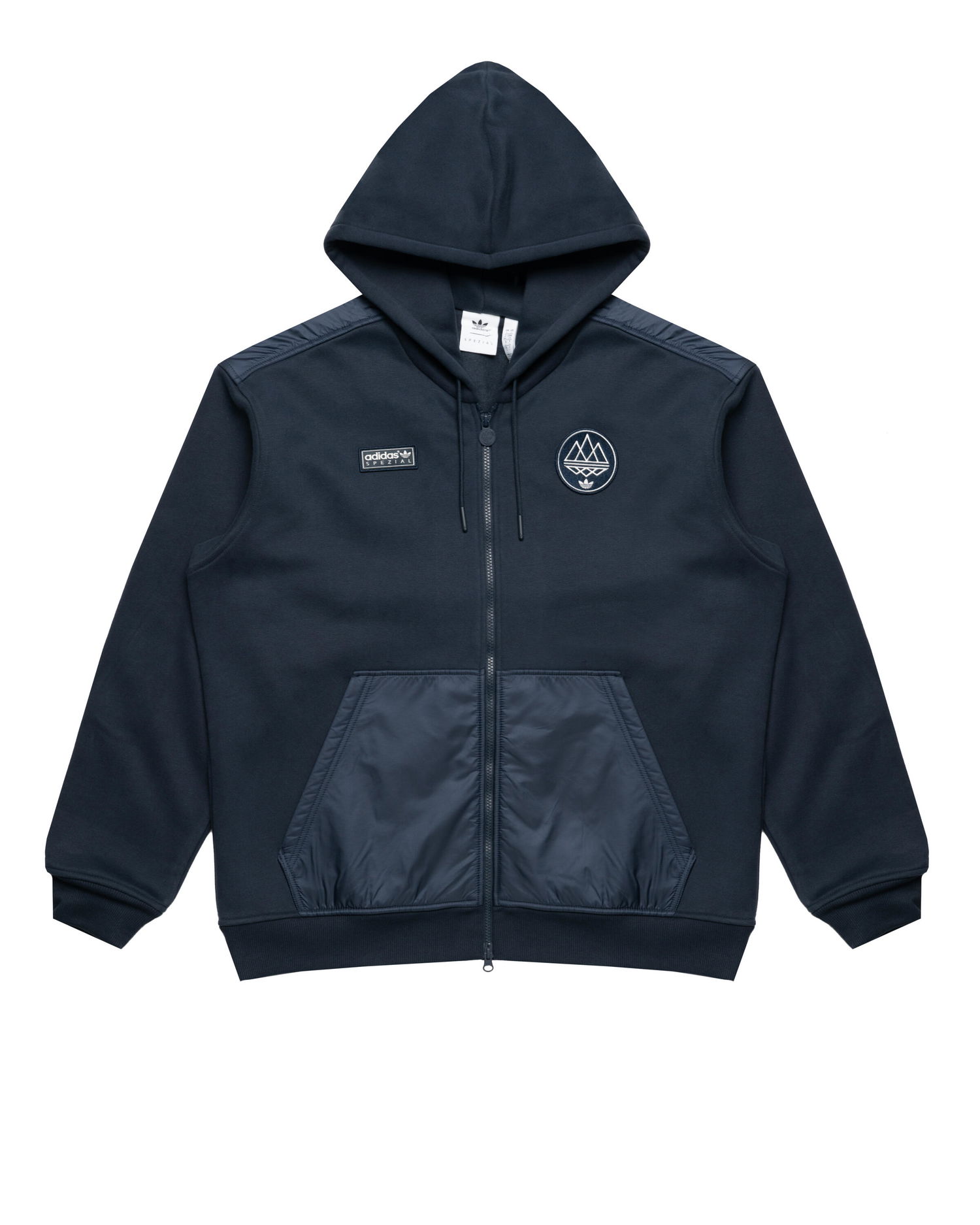 Mikina adidas Originals Originals WILPSHIRE SPZL Panelled Full-Zip Hoodie Navy | KA3905, 0