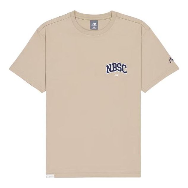 Tričko New Balance NBSC Graphic T-Shirt Béžová | AMT42331-SOT, 0
