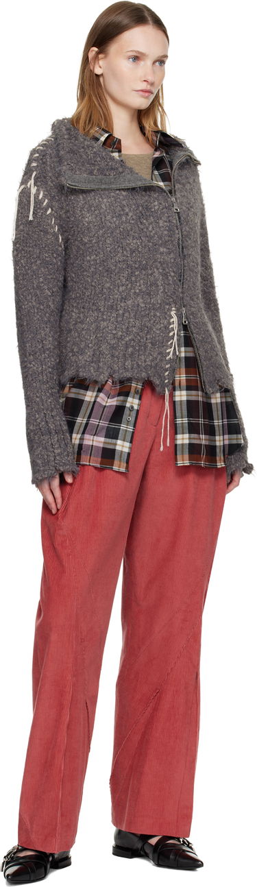 Bunda Andersson Bell Harlow Damaged Knit Jacket Šedá | atb1388w, 3