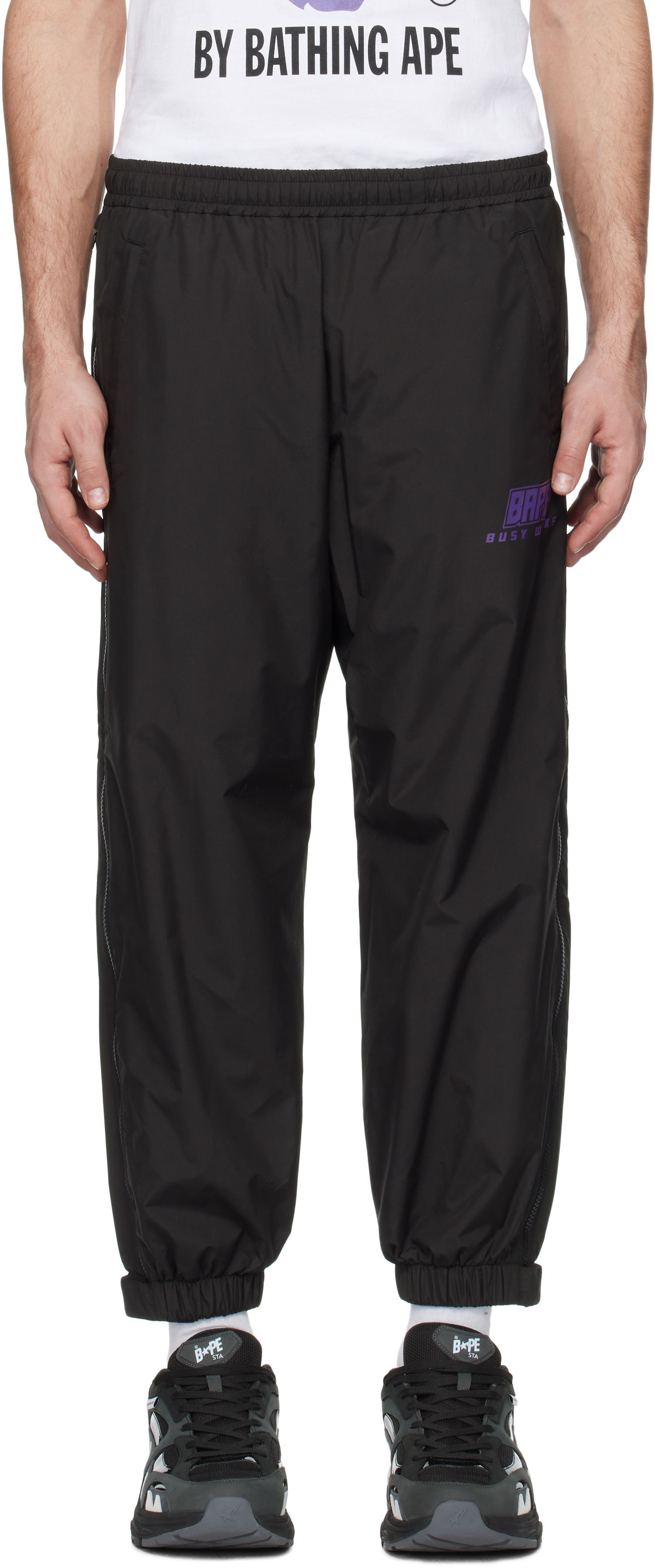 Tepláky BAPE Camo Deformation Track Pants Čierna | 001PTK801002M, 0