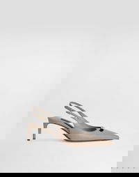 Dolce & Gabbana Silk-Effect Nappa Leather Slingbacks