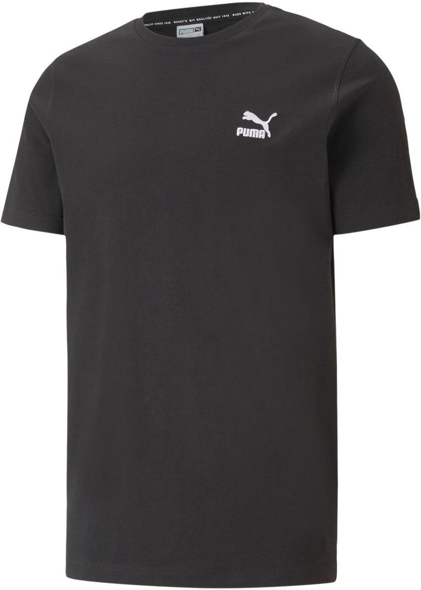 Tričko Puma Puma Classics Embroidered T-Shirt Čierna | 599795-001