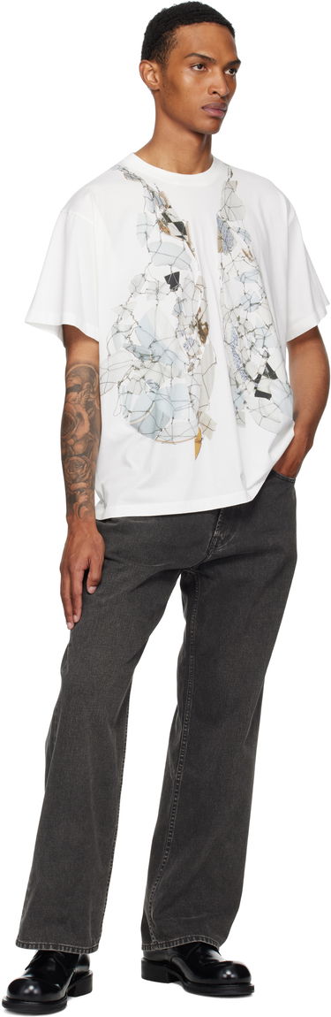 Tričko Maison Margiela MM6 Maison Margiela Printed T-Shirt Biela | SH0GC0056 S24312, 3