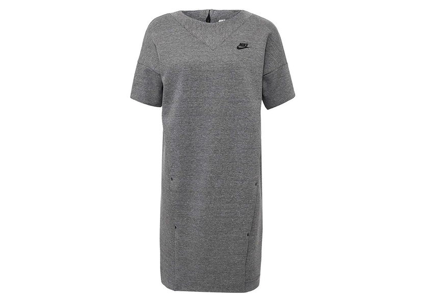 Šaty Nike Sportswear Tech Fleece Dress Gray Šedá | 803573-063