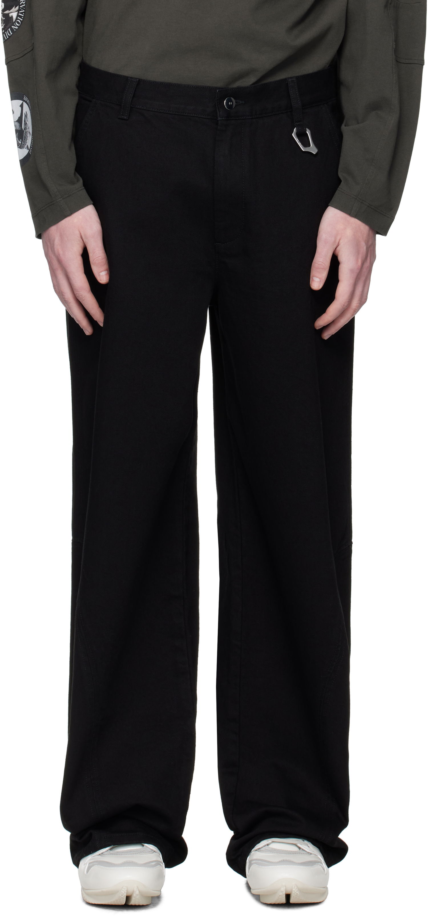 Džínsy HELIOT EMIL Heliot Emil Basalt Wide-Leg Jeans Čierna | PREAW25_M_10_189_BLK0_CO, 0