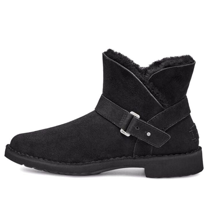 Tenisky a topánky UGG Aubrielle Suede Buckle Boots Čierna | 1120700-BLK