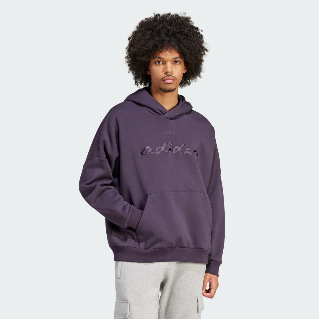 Mikina adidas Originals Appliqué Fialová | IT7501, 1