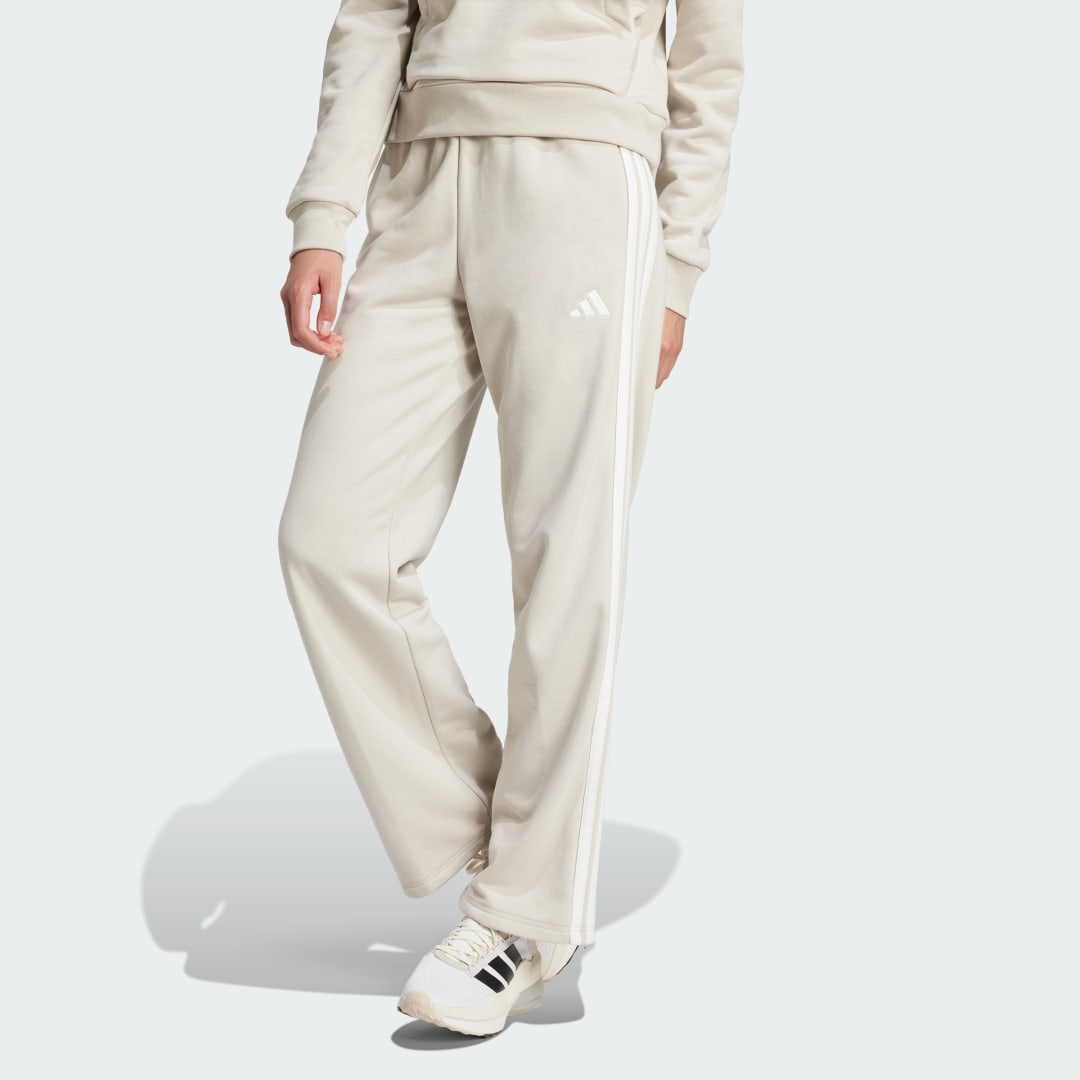 Nohavice adidas Performance Open Hem French Terry Joggers Béžová | JW7177, 0