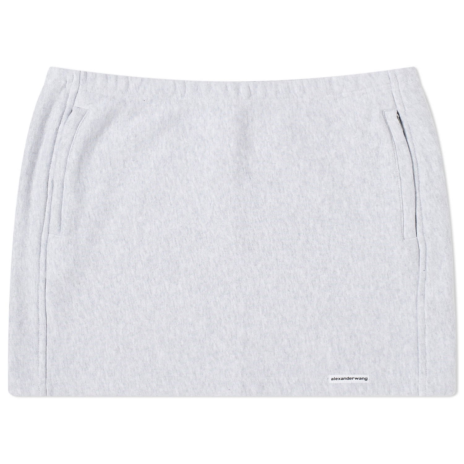 Sukňa Alexander Wang Mini Logo Sweat Skirt Šedá | 4CC1245056-050, 0