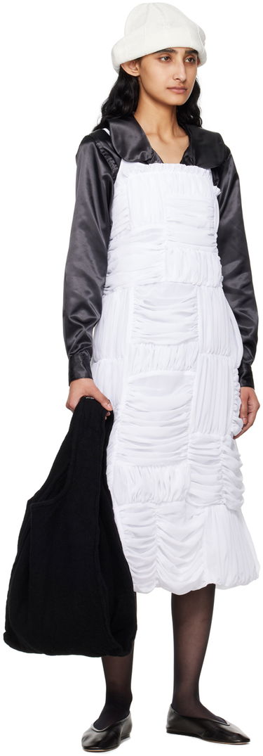 Šaty Comme des Garçons Comme des Garçons Gathered Midi Dress Biela | RM-A007-051, 3