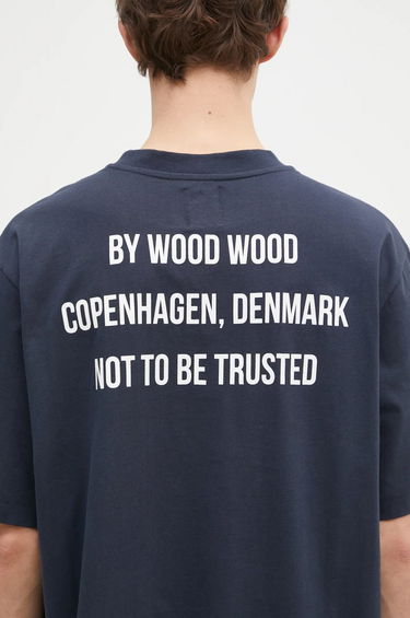 Tričko WOOD WOOD Wood Wood Asa Not To Be Trusted T-Shirt Navy | 10325706.2222, 3