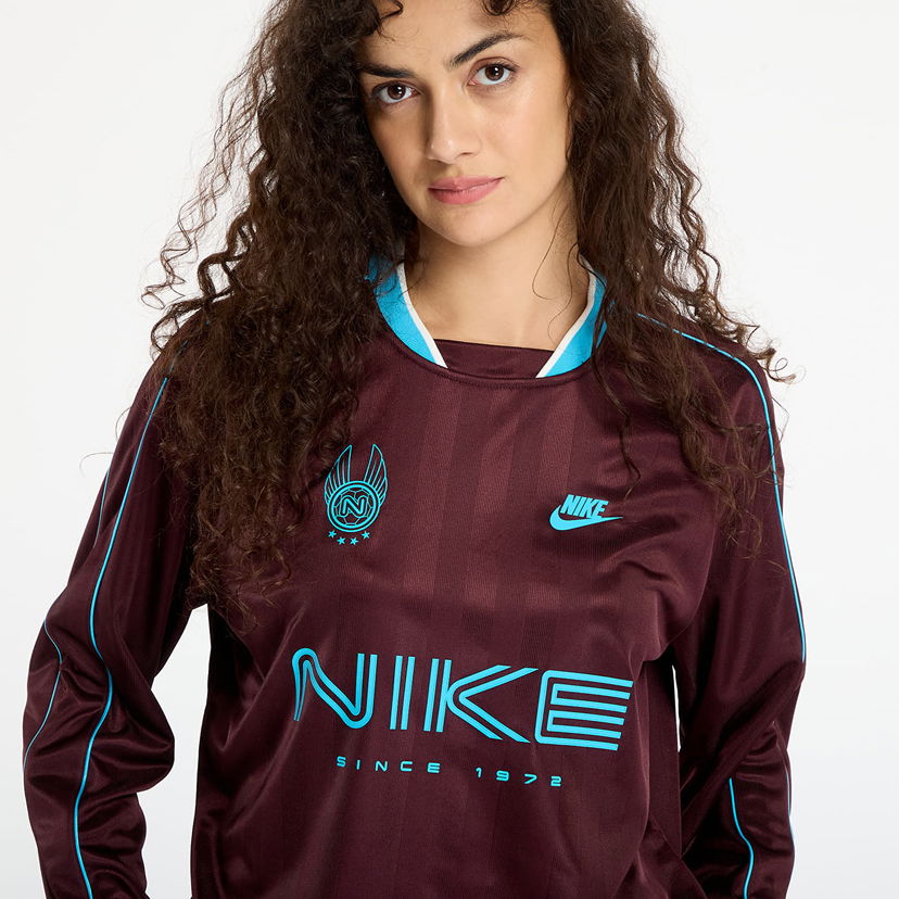Dres Nike Nike Tričko W Nsw Ls Jersey Vínová | IM7452-652