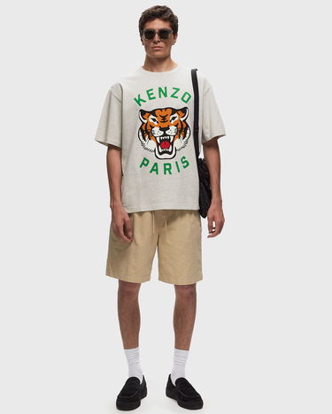 Tričko KENZO LUCKY TIGER OVERSIZE TEE Béžová | FE68TS0094SG.93A, 1